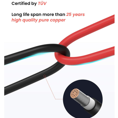 RV Yacht Modification 12AWG PV Cable Extension with Mother / Male Head Cable