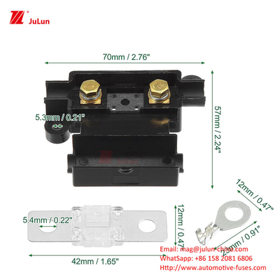 فيوز اتوماتيک نگهدارنده فيوز نايلون 32V 30A-500A ولتاژ نامي ANM لوازم جانبی جعبه فيوز قدرت بالا