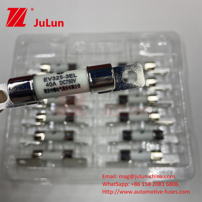 لوله شن و ماسه کوارتز 10A - 100A فیوز الکتریکی بولت شده برای شارژر 30A 50A 750VDC فیوز EV Hey مناسب هستند F