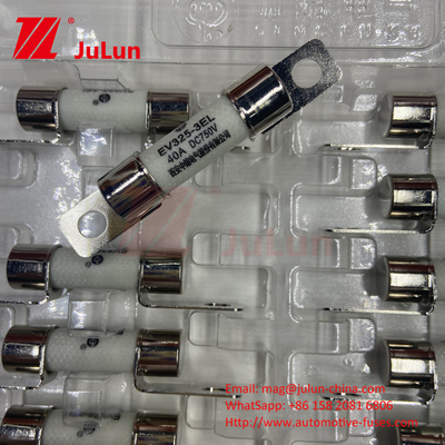 DC750V 10A-100A فيوز EV باکس شده برای ذخیره انرژی سیستم کشش خودروهای الکتریکی 25A 30A 50A فيوز EV