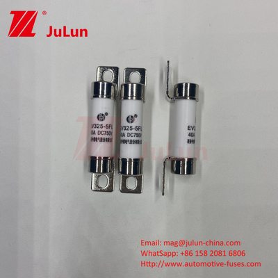 EV325 5FLL DC750V 10A 15A 20A با Ex10A-100A EV فیوز شارژ با سرامیک و لوله بیرونی