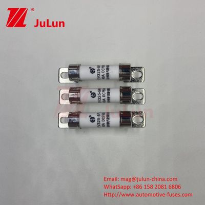فیوز 50kA DC برای EV DC DC کنورتر شارژر ماشین 750VDC EV325 فیوز بار شیمیایی و دمای بالا 40A 5