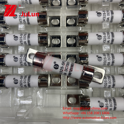 750VDC ذخیره انرژی 10A 25A 30A 50A EV FUS خودروهای سرامیکی مس فیوز خودروهای الکتریکی برای ذخیره انرژی DC750V