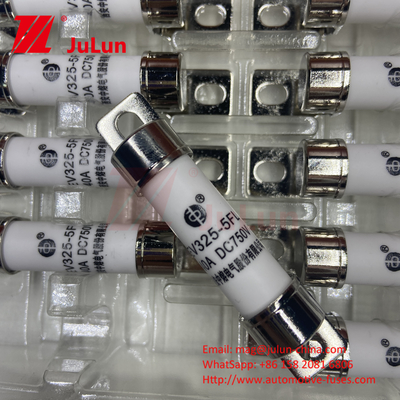 فیوز EV باکس شده برای سیستم های کششی خودروهای الکتریکی 750VDC 25A 30A 40A 50A 14 * 51 Ues برای شارژر خودرو EV325