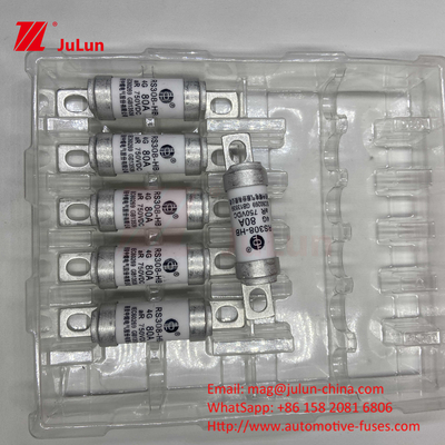 فیوز خودروهای الکتریکی RS308 DC750V 10A 15A 20A با مقاومت عالی در برابر لرزش 63A