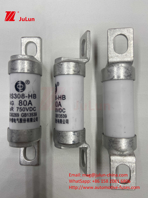 فیوز خودروهای الکتریکی RS308 DC750V 10A 15A 20A با مقاومت عالی در برابر لرزش 63A