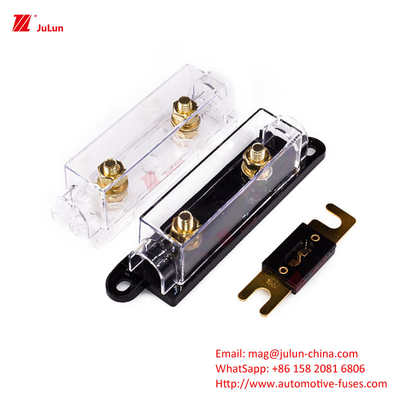 ANS/MIDI دارنده فیوز کوچک پریمیوم، بازنشستگی دستی خودروهای الکتریکی 30A-500A نایلون پلاستیکی یک / قطع کننده مدار دوقطبی 32V