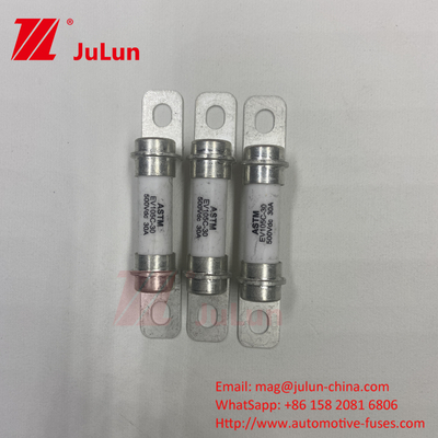 باتری ذخیره انرژی 50A High Break 500VDC فیوز DC لوله سرامیکی High Break 30A حفاظت از ایمنی فیوز خودرو الکتریکی