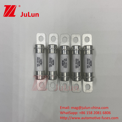 باتری ذخیره انرژی 50A High Break 500VDC فیوز DC لوله سرامیکی High Break 30A حفاظت از ایمنی فیوز خودرو الکتریکی