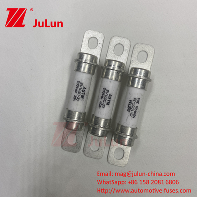 سیستم ذخیره انرژی فیوز 500VDC High Break Bolt Connection فیوز سریع 15A 30A 50A سیستم تبدیل قدرت خودروهای الکتریکی
