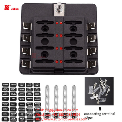 ANS/MIDI 30A-500A دارنده فیوز تماس مس کوچک با استاندارد UL اتحادیه اروپا برای تنظیم مجدد خودکار فیوز خودرو مطابقت دارد