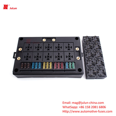 ANS/MIDI 30A-500A دارنده فیوز تماس مس کوچک با استاندارد UL اتحادیه اروپا برای تنظیم مجدد خودکار فیوز خودرو مطابقت دارد