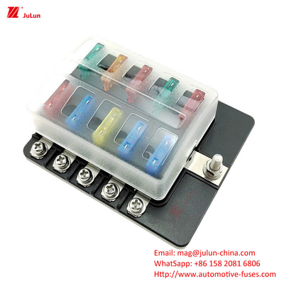 ANS/MIDI 30A-500A نگهدارنده فیوز تماس مس کوچک با استاندارد UL 12 راه EU Fuse Box