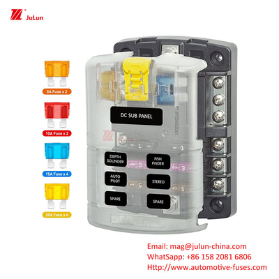 Eu UL استاندارد قطع کننده مدار خودرو بولت نگهدارنده فیوز 32V 30A-500A خانه نایلون