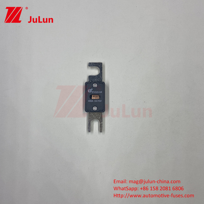 EV320-5X لوله خارجی شن کوارتز 6kA DC EV فیوز خودرو الکتریکی 125A 70VDC بولت