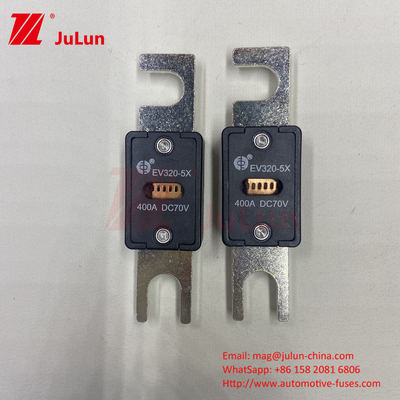 فیوز خودروهای الکتریکی EV با جعبه 70VDC ولتاژ نامی M6 بولت نوع 250A EV320-5C