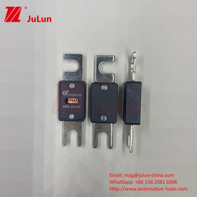 فيوز سرامیکی مشکی EV320-5X-200A-N EV برای وسایل نقلیه الکتریکی AC DC Fuse Box M6 M8