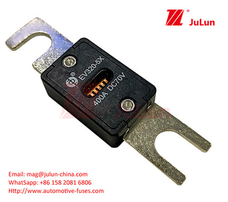 EV320-5C-225A-N 70VDC لوگو سفارشی تیغه اتومبیل فیوز پیچ وصل در M6 M8 مس 80A-500A