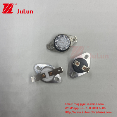 نوع دیسک KSD301 ترموستات دو فلزی بدنه پلاستیکی / سرامیکی اختیاری