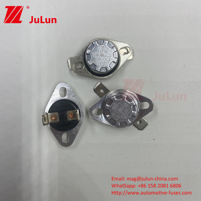 KSD301 KSD302 KSDCترموستات دو فلزی سفارشی ، AC 125V 250V سوئیچ دیسک حرارتی نامگذاری شده