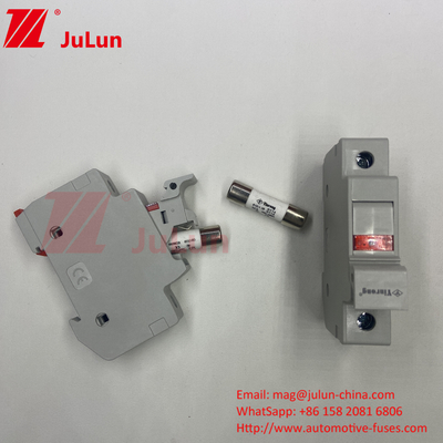 فيوز خورشیدی Pv Din Rail حامل فيوز خورشیدی برای فتوولتائیک Inverter Inline Fuse Cylindrical Fuse Holder