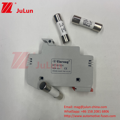 1000VDC حامل فیوز خورشیدی PV با 30kA 32A 63A 125A Din ریل نصب فیوز حامل فیوز حامل B