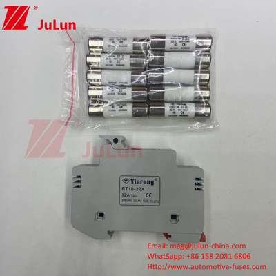 1000VDC-1500VDC نگهدارنده فیوز خورشیدی PV با فیوز 2 آمپر فیوز Fuse Solar Dc Fuse Links