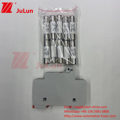 کارخانه حرفه ای BYPV-18 یک قطب 16a 1000v فیوز سرامیکی استوانه ای با ظرفیت شکستن 30kA