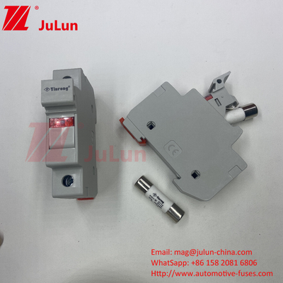 حفاظت خورشیدی خورشیدی RT18-32 15A 20A 32A نگهدارنده فیوز با شاخص LED برای S