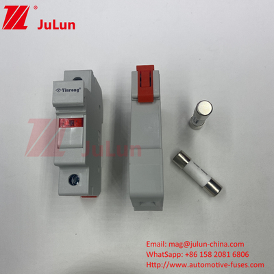 10A-63A فیوز استوانه ای برای حفاظت از سیستم انرژی خورشیدی فیوز خورشیدی DC 1000V PV 6A 10A 15A 20A 25A 30A ولتاژ بالا