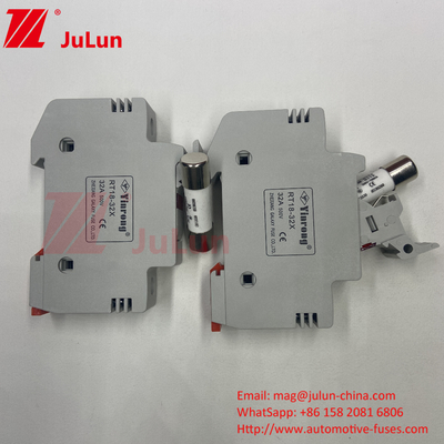 نگهدارنده فیوز راهنمای دین DIN ریل نگهدارنده فیوز خورشیدی خورشیدی DC 1000V فیوز PV 6A 10A 15A 20A 25A 30A V بالا