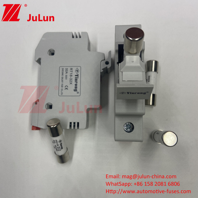 فیوز های خورشیدی فولتائیک برای حفاظت از جعبه اتوبوس فولتایک فولتایک DC 1000V فیوز های خورشیدی 6A 10A 15A 20A 25A 30A ولتاژ بالا برای خورشیدی