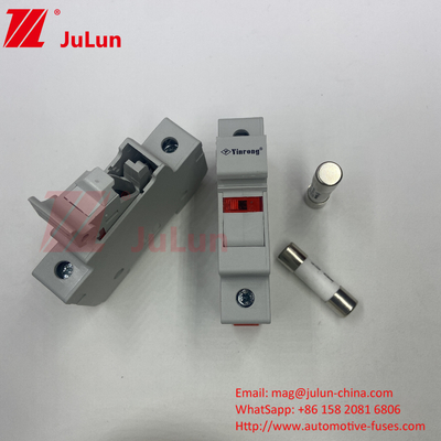 فیوز های خورشیدی فولتائیک برای حفاظت از جعبه اتوبوس فولتایک فولتایک DC 1000V فیوز های خورشیدی 6A 10A 15A 20A 25A 30A ولتاژ بالا برای خورشیدی