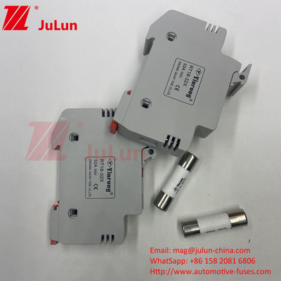 فیوز های خورشیدی فولتائیک برای حفاظت از جعبه اتوبوس فولتایک فولتایک DC 1000V فیوز های خورشیدی 6A 10A 15A 20A 25A 30A ولتاژ بالا برای خورشیدی