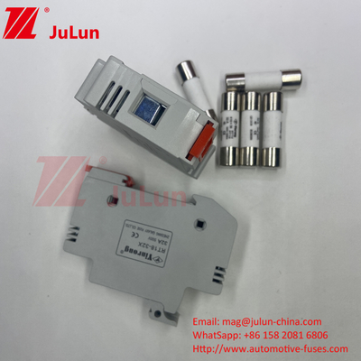 فیوز فتوولتائیک خورشیدی اینورتر برای دمای شدید 40A DC 1500 حامل فیوز با 14 * 51mm مطابقت دارد