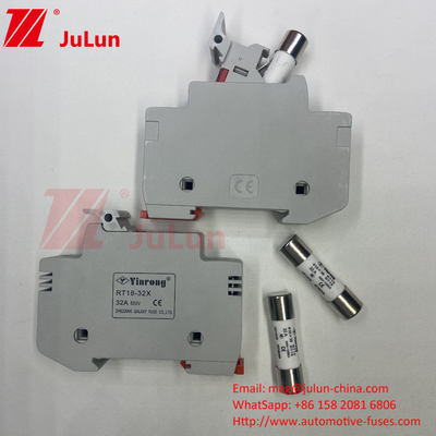 نگهدارنده فیوز سرامیکی خورشیدی PV با ظرفیت شکستن 1000VAC / DC 300A فیوز سرامیکی سریع برای فتوولتائیک