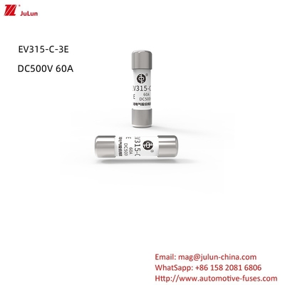 انرژی جدید فيوز سرامیکی متوسط فشار بالا/ EV315-C-3E DC500V 10A,15A,20A,30A,40A,50A.60A