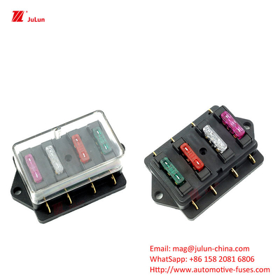 بولت های تماس مس بر روی جعبه فیوز شیل نایلون عبور از گواهینامه UL اتحادیه اروپا LED Light Multi-Way Fuse Box SBH-6PD