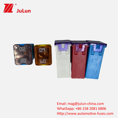 OEM Blade Fuse SBFC J FLF N برای وسایل نقلیه جاده ای فیوز های الکتریکی خودرو ویژه لیتل اتومبیل فیوز مربع 32V 58V