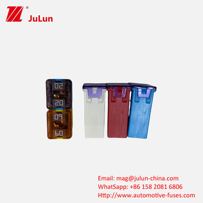 OEM Blade Fuse SBFC J FLF N برای وسایل نقلیه جاده ای فیوز های الکتریکی خودرو ویژه لیتل اتومبیل فیوز مربع 32V 58V