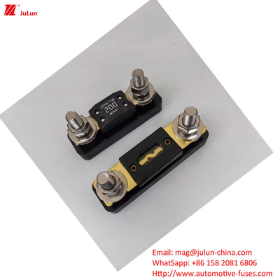 Eu UL باز کردن دستی تقویت کننده قطع کننده مدار 30A-500A32V نگهدارنده فیوز اتومبیل پلاستیکی / کابینت نایلون
