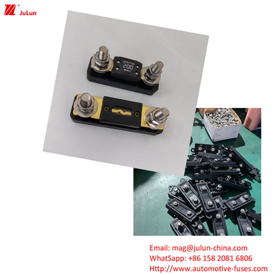 Eu UL باز کردن دستی تقویت کننده قطع کننده مدار 30A-500A32V نگهدارنده فیوز اتومبیل پلاستیکی / کابینت نایلون