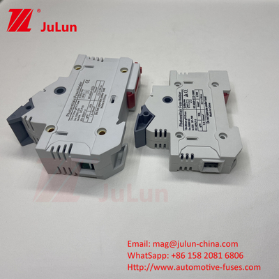 TUV DC Solar Fuse Fusible Holder Box Base DNPVF1-32 حفاظت از سیستم خورشیدی 10x38MM 1000V GPV سرعت بالا سرامیکی DIN Rail