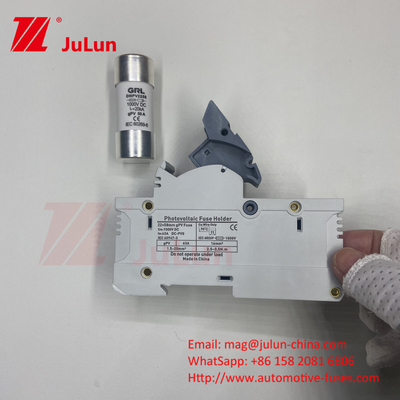 فیوز های خورشیدی 10A-63A 1000VDC/1500VDC IEC60269.6 فیوز 10X38 1p 2p 3Pole Np Dc فیوز های مربع
