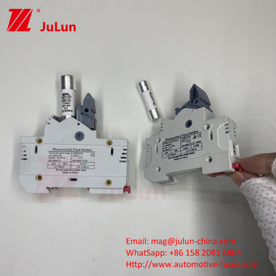 فیوز های خورشیدی 10A-63A 1000VDC/1500VDC IEC60269.6 فیوز 10X38 1p 2p 3Pole Np Dc فیوز های مربع