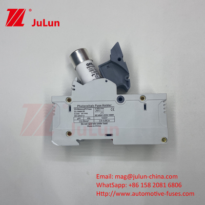 فیوز خورشیدی فتوولتائیک برای نگهدارنده فیوز خورشیدی 30 آمپر Rt18-32 10x38 فیوز پایه فیوز حرارتی 16a 220v 10 * 85mm