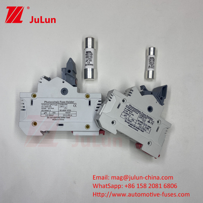 فیوز خورشیدی فتوولتائیک برای نگهدارنده فیوز خورشیدی 30 آمپر Rt18-32 10x38 فیوز پایه فیوز حرارتی 16a 220v 10 * 85mm