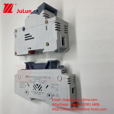 1000V DC فولت خورشیدی فتوولتائیک Inverter فیوز RT18 سری 10x38 3P DIN ریل نصب شده 32A ظرفیت برای فیوز 1500V