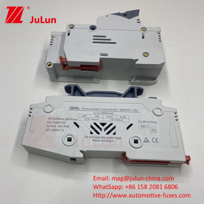 فیوز 10x38 1000v 25a 10*38 2a نگهدارنده فیوز برای سیستم های خورشیدی فیوز های خورشیدی PV برای حفاظت از سیستم های خورشیدی