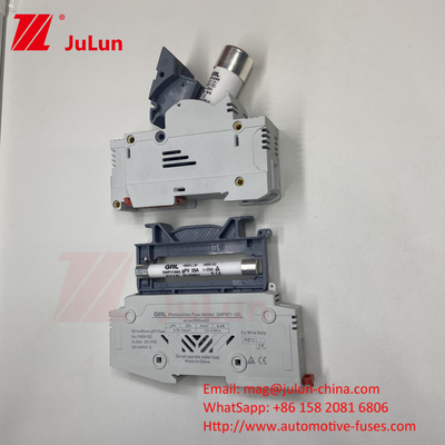 فیوز خورشیدی PV با عنصر فیوز مس ماده RO17 انفجار سریع سرامیکی DIN Rail Moun 22x58MM Italweber فیوز 500V